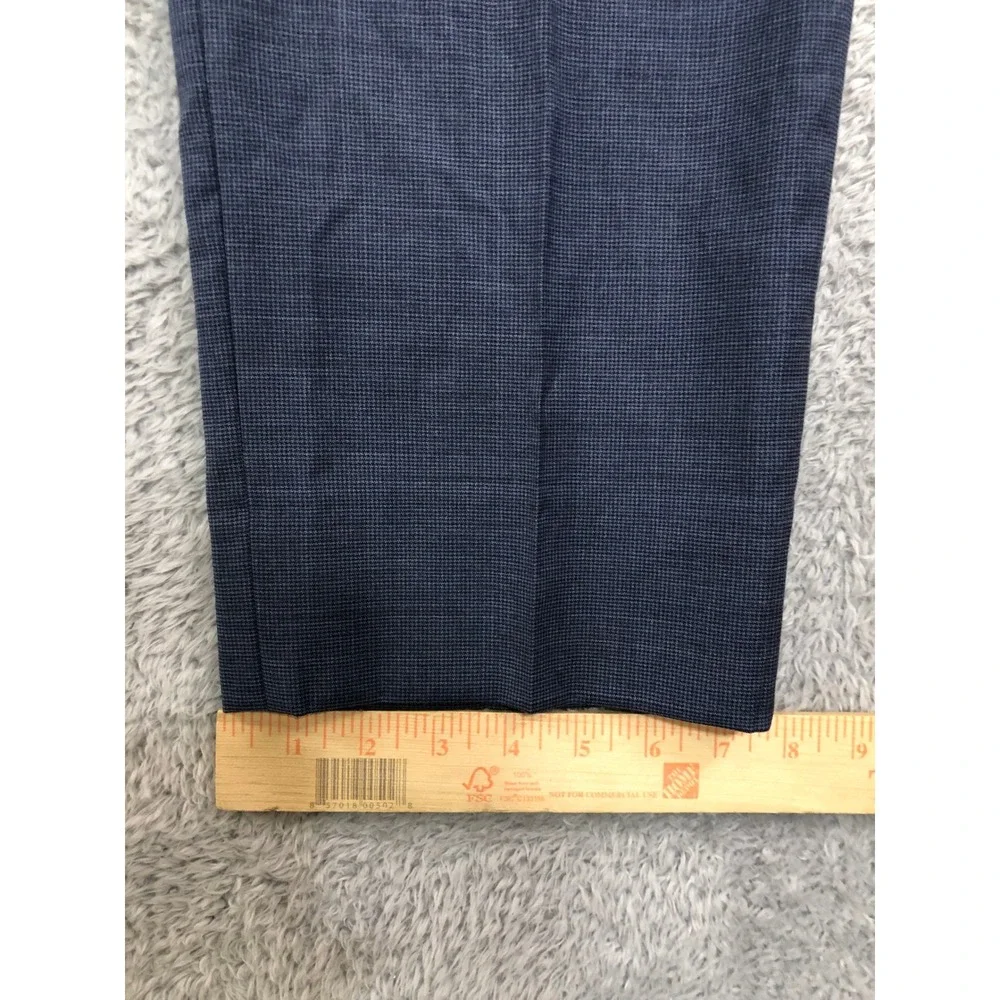 Brooks Brothers Pants Men 40x32 Blue Wool 1818 Classic Reda 1865 Micro-Check